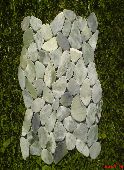 Naravni kamen RF White flat mosaic 30cmx30cm 1m2